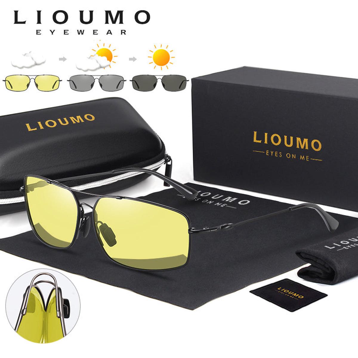 2023 Memory Metal Sunglasses Men Polarized Photochromic Day Night Driving Glasses Women Discoloration Lens lentes de sol