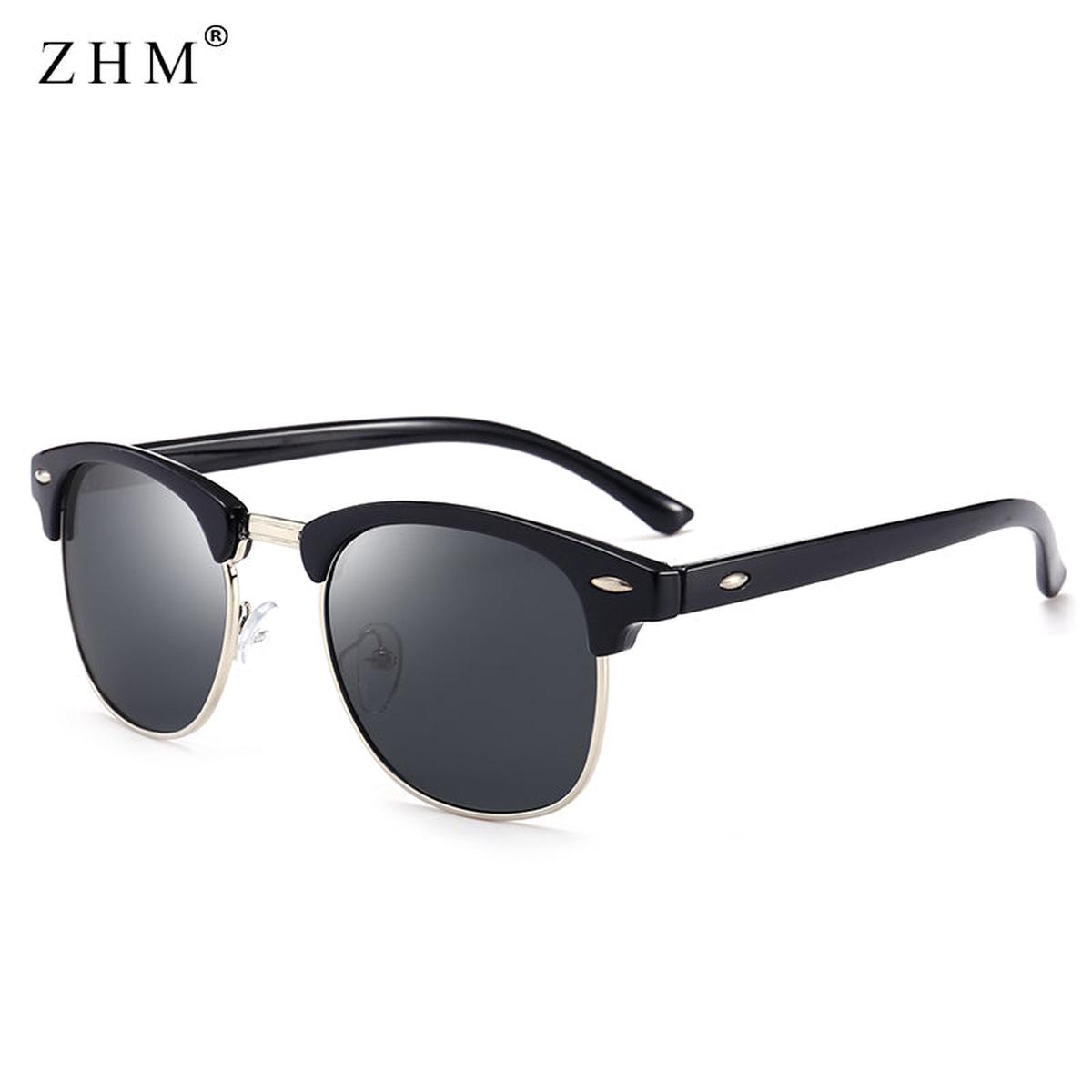 2023 polarized sunglasses men driving sunglasses classic retro half frame sun glasses men  glasses UV400