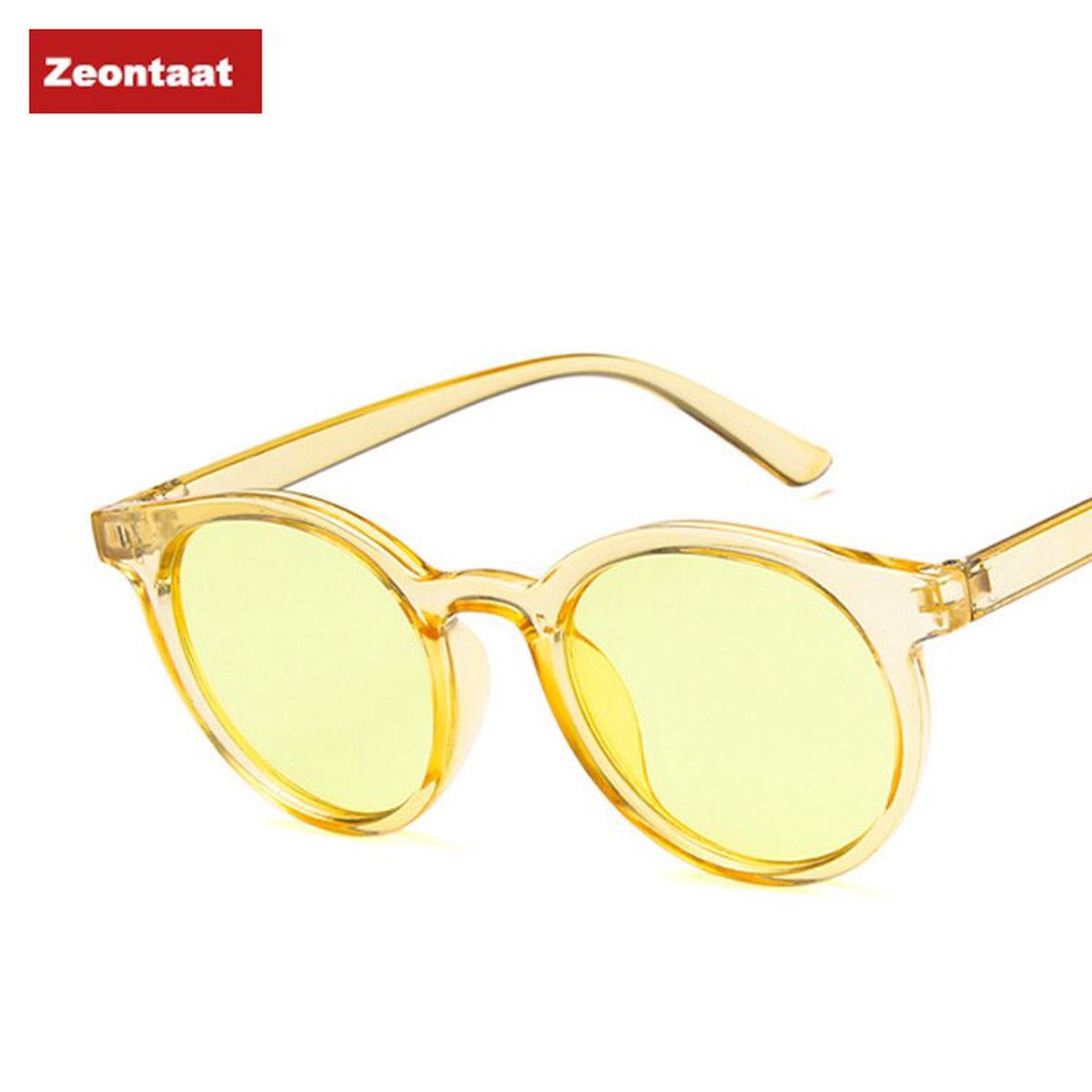 2023 Red Blue Round Sunglasses Women Brand Designer Pink Yellow Sun Glasses Vintage Retro Shades