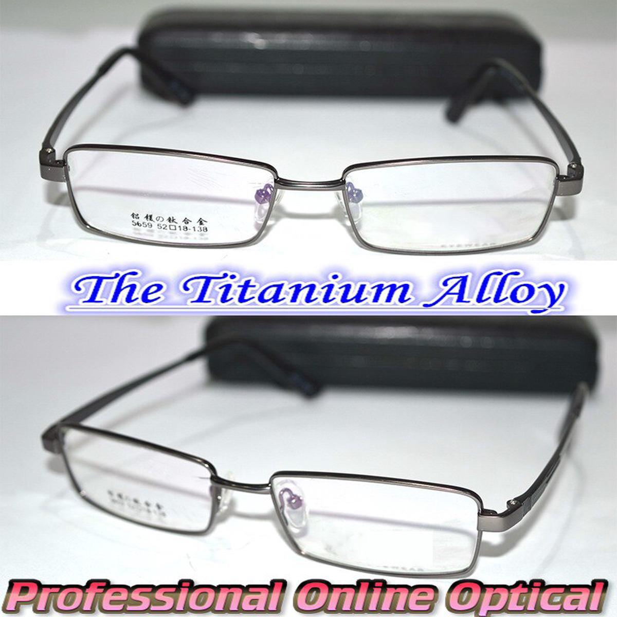2023 Real Gafas Optical Custom Made Lenses Titanium Full-rim Frame Reading Glasses +1 +1.5 +2+2.5 +3 +3.5 +4 +4.5 +5 +5.5 +6