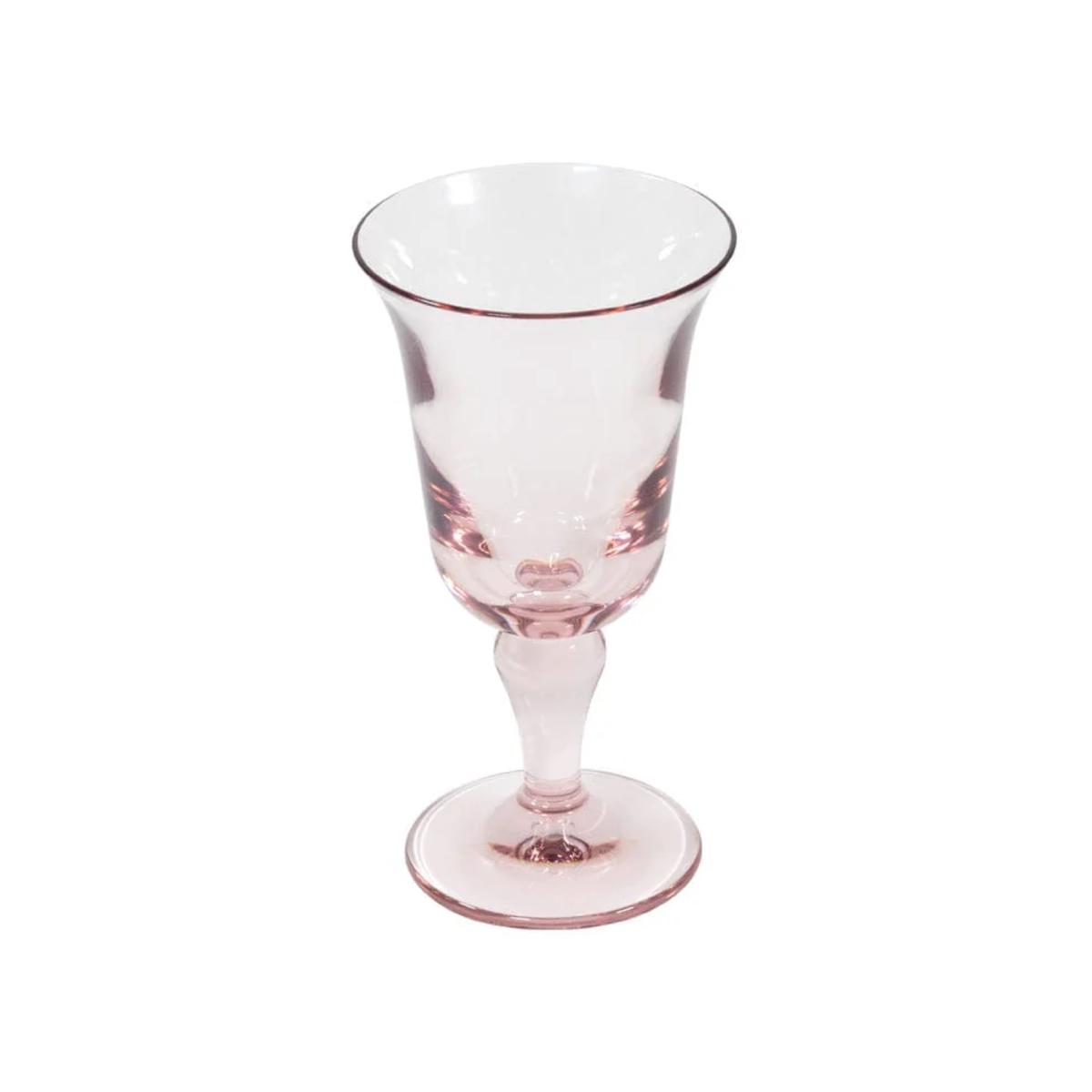 WATER GLASS FLARED LIGHT ROSE