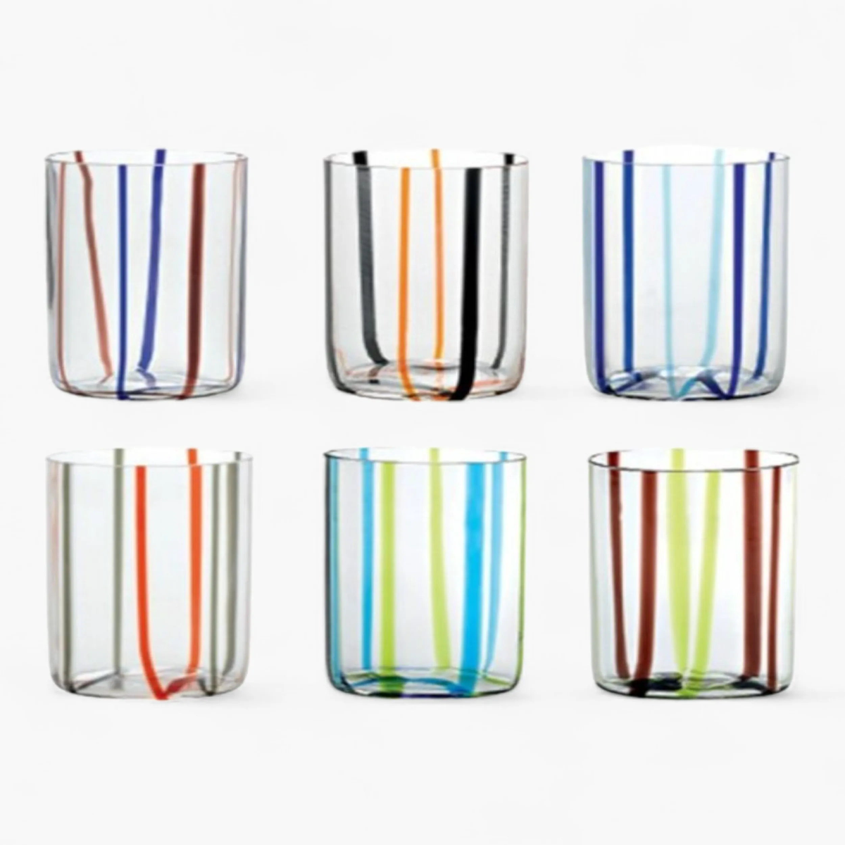 Zafferano Tirache Set 6 tumblers in different colours 35 cl-11.83 oz