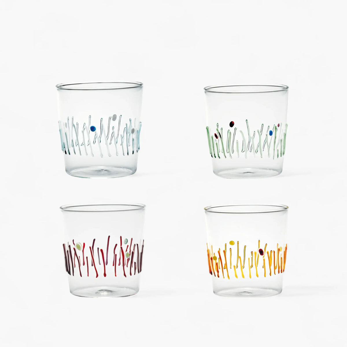 Zafferano 4 Stagioni Tumbler set 4 tumblers assorted colors 40 cl - 13.52 oz