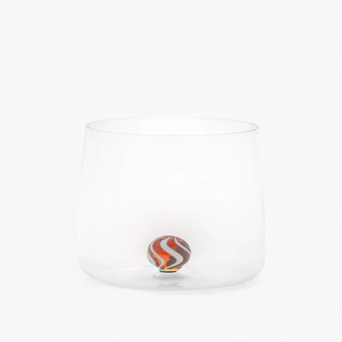 Zafferano Bilia Candy Tumbler transparent with little ball 44 cl - 14.87 oz