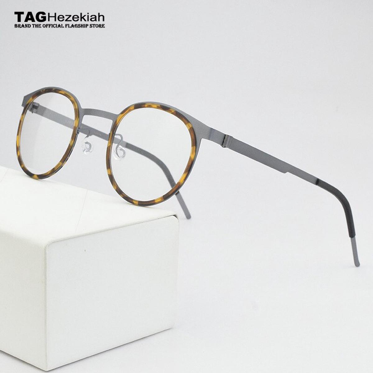 2023 Brand round optical glasses frame men Vintage eye glasses frames for women computer myopia eyeglasses spectacles Nerd L9704