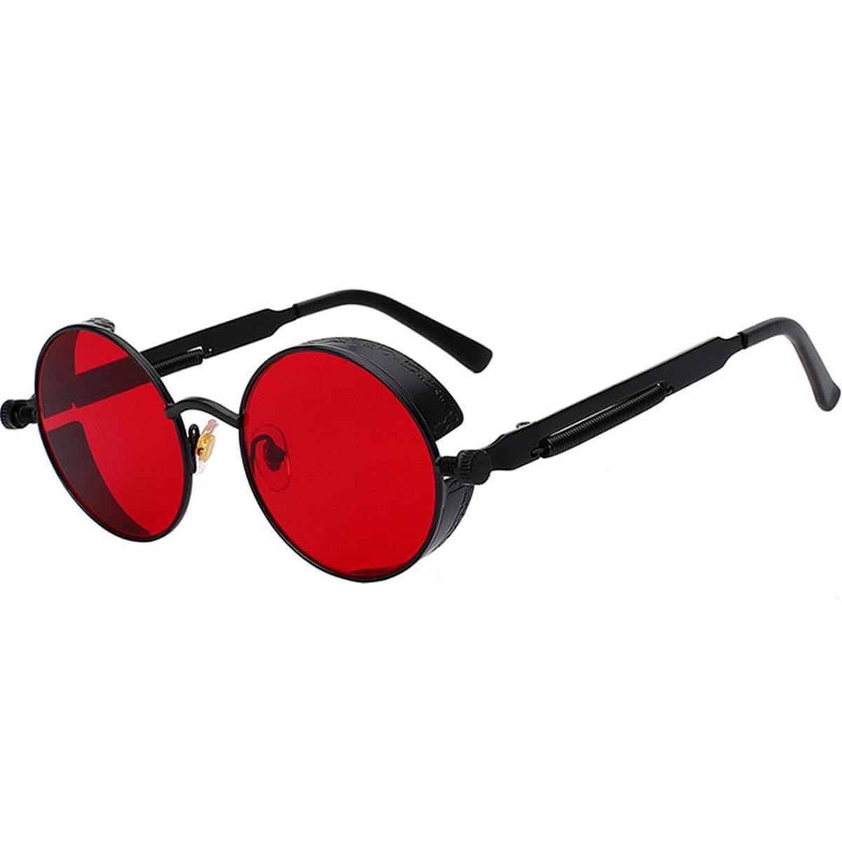 2022 Metal Steampunk Sunglasses Men Women  Round Glasses Brand Design Vintage Sun Glasses High Quality Oculos de sol