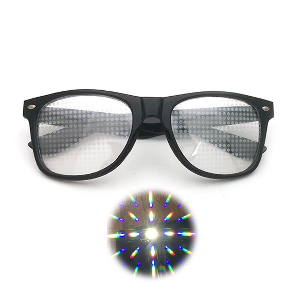 2023 Phoenix Ultimate Diffraction Glasses-3D Prism Effect EDM Rainbow Style Rave Frieworks Starburst Glasses for Festivals