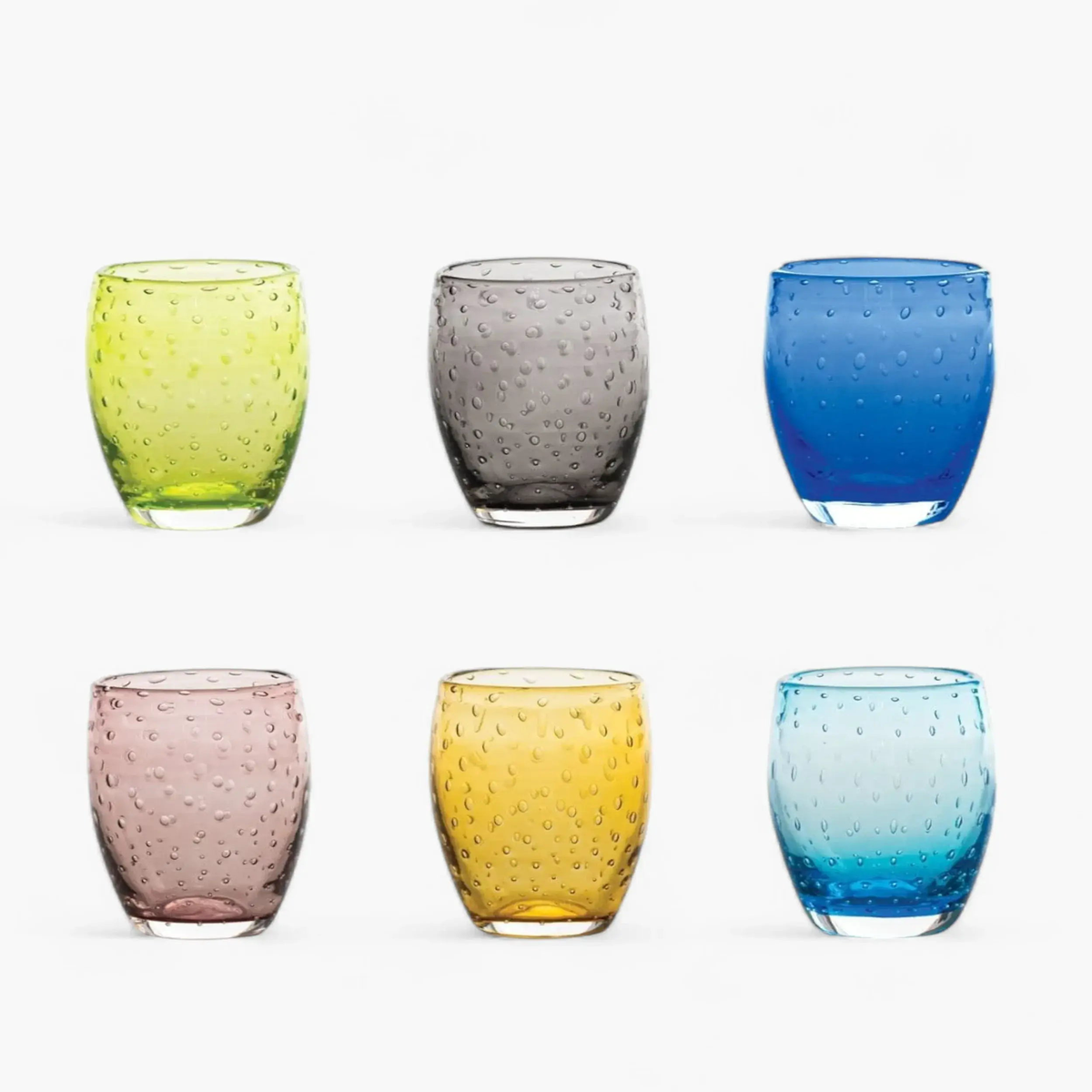 Zafferano Bolicante set 6 tumblers assorted colors 35 cl-11.84 oz