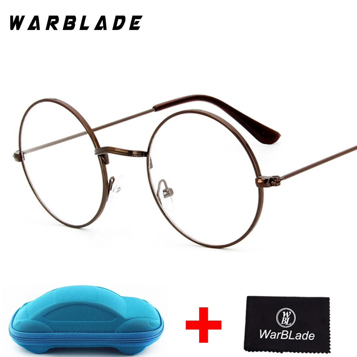 2018 Men Women Computer Gold Eyeglasses Brand Designer Round Fake Circle Glasses 0716 Clear Optical Lens Oculos with box