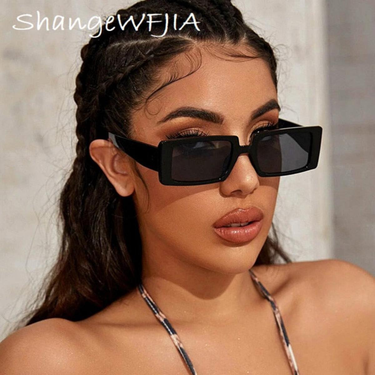 2022 Luxury Oversized Sunglasses Women Square Sun Glasses Women Brand Designer Glasses Vintage Retro Oculos Lunette