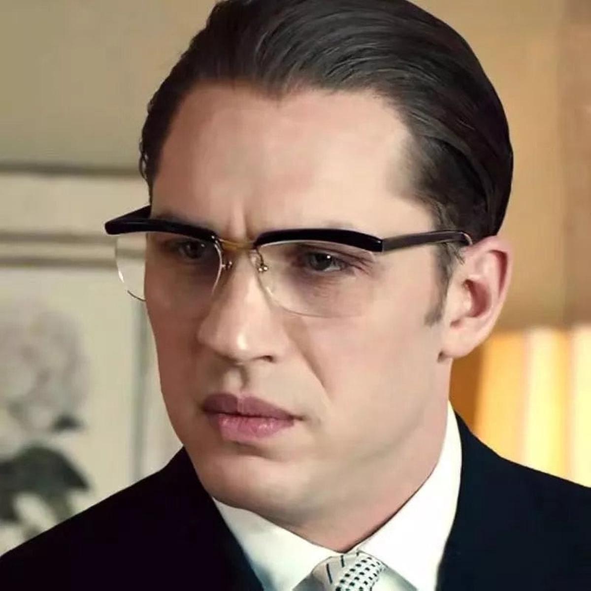 2023 Anti Blue Ray Half  Eyeglasses Cool Tom Hardy Legend Style Men's Elegant Plain Glasses