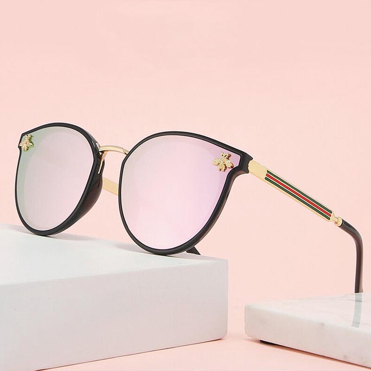 2023  Bee for Women Sunglasses Men Square Brand Design Sun Glasses Female Oculos Retro Male Iron