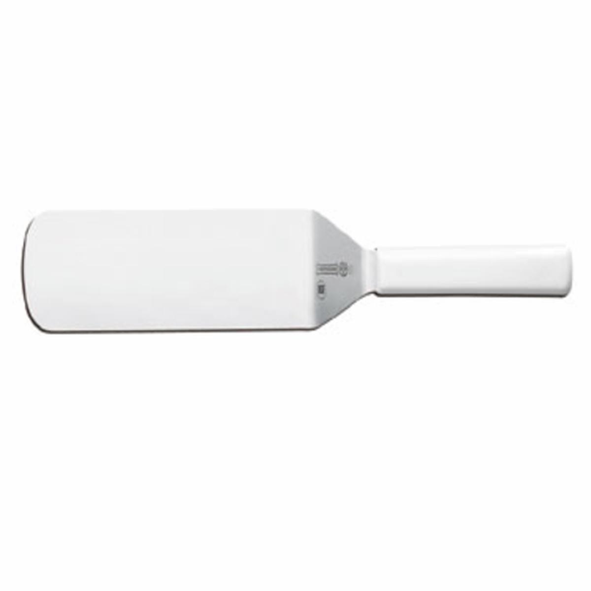 Mundial W5683 Turner - 5600 Series 8" x 3" White Handle Stainless Steel Turner