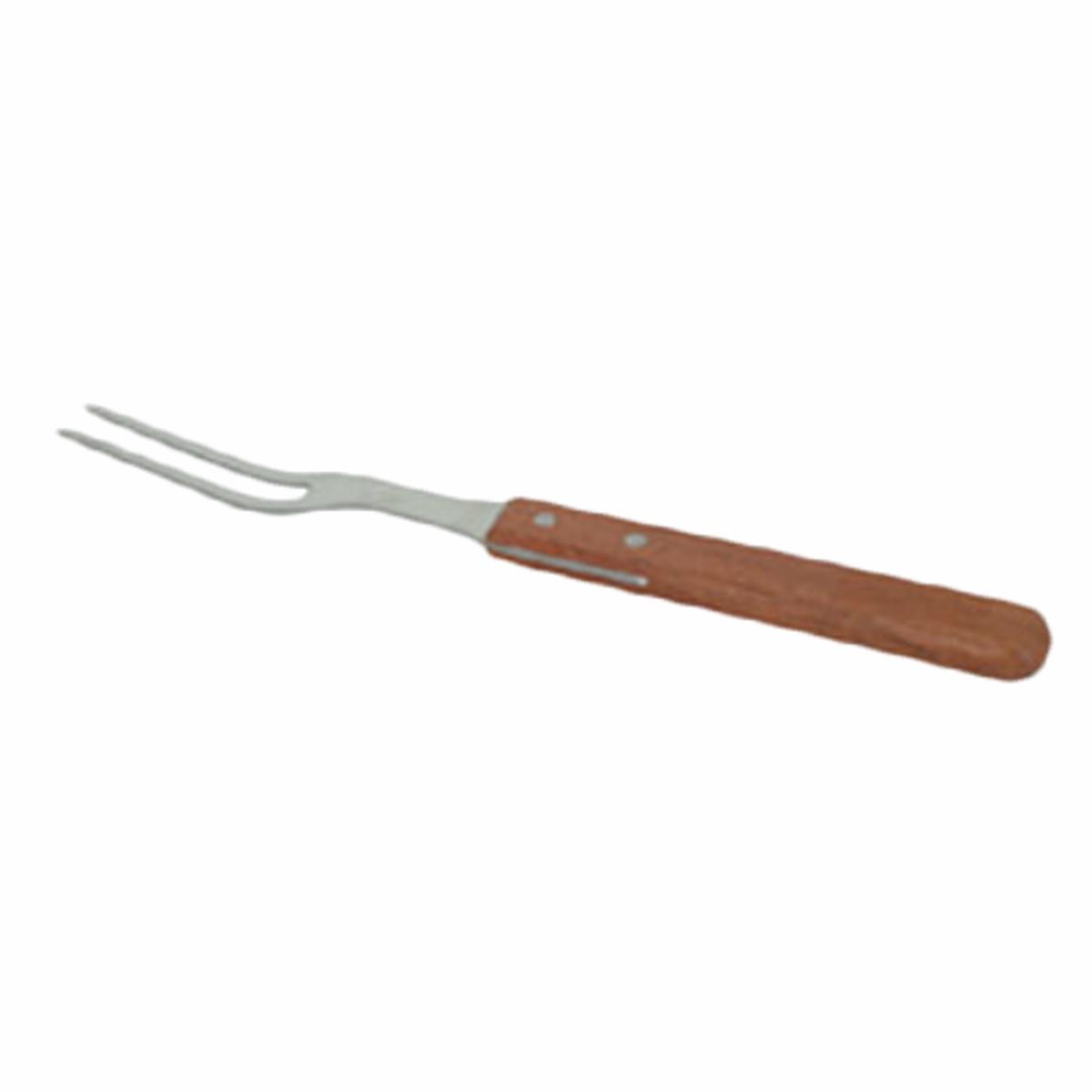 Thunder Group SLTWPF013 13" Stainless Steel Pot Fork with Riveted Wood Handle