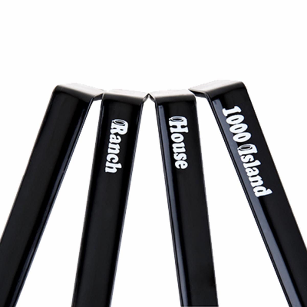 Cambro LD85A110 Camwear 12-Piece 0.75 oz. Black Salad Dressing Ladle Set