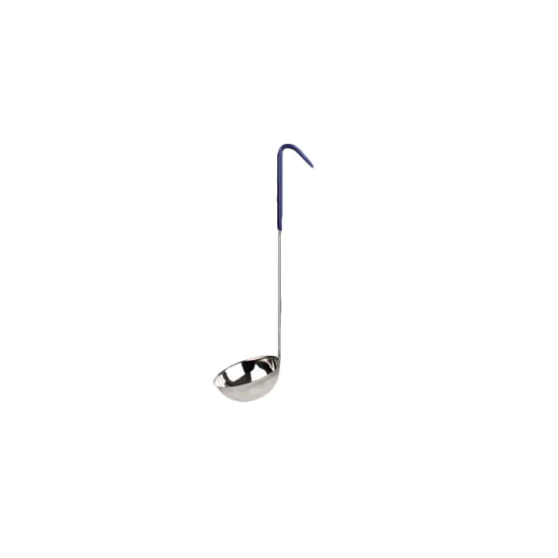SLOL207 Thunder Group 8 Oz. Stainless Steel Ladle With Blue Handle
