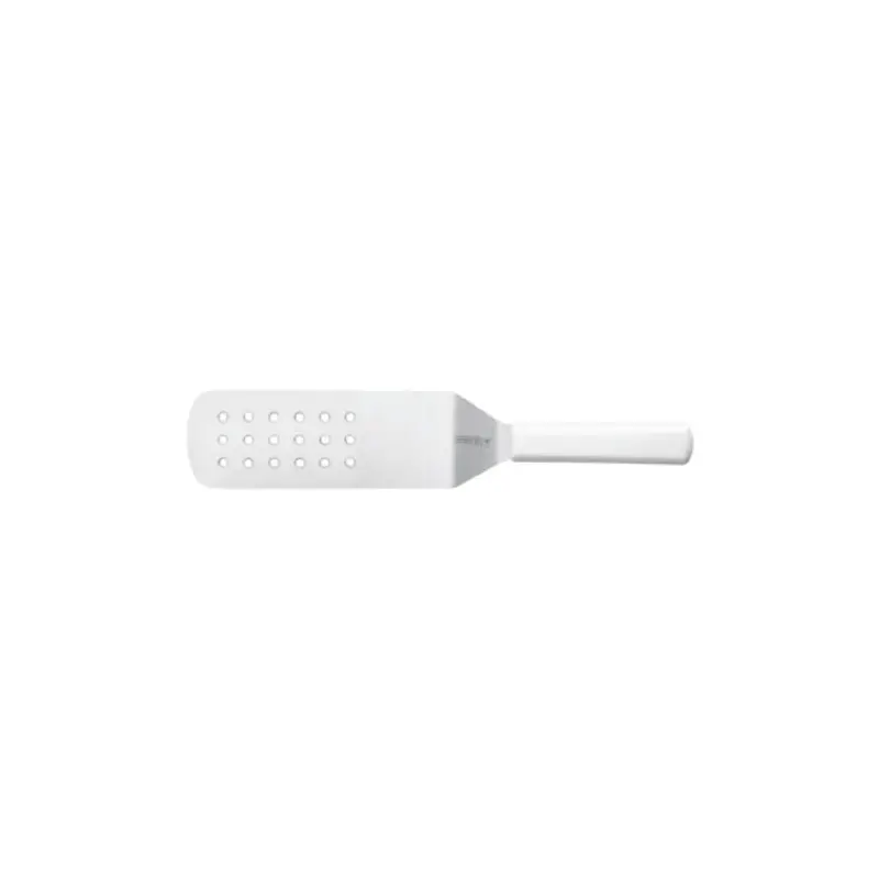 W5681 Mundial 8" x 3" Whiet Perforated Turner
