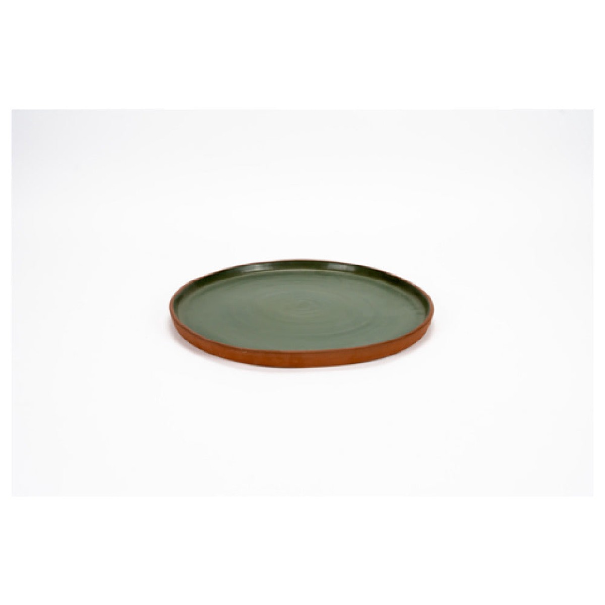 Arc Cardinal FP384 11 Inch Round Stoneware Plate Terra Green (4 Pack)