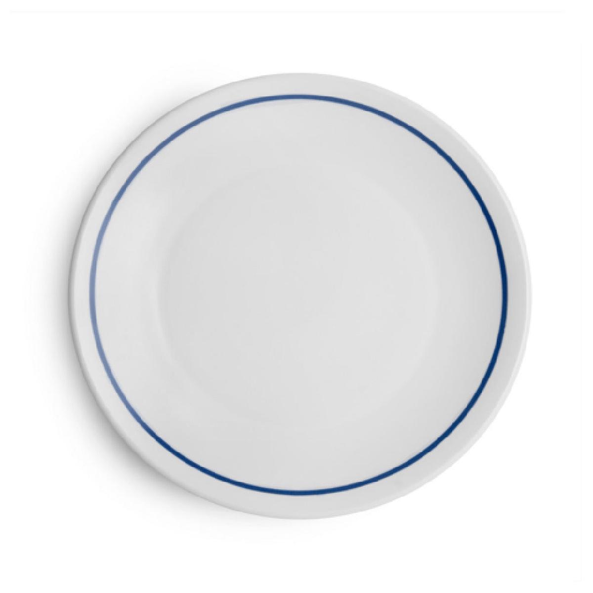 Arc Cardinal FP464 11 Inch Coupe Plate Blue Band Stoneware - 12 Packs