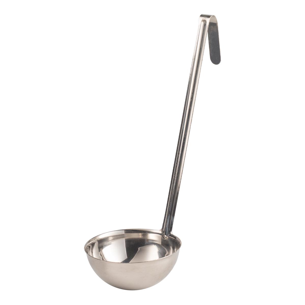Browne Optima One-Piece Ladle, 16 oz, Stainless Steel - 575716