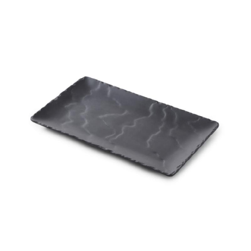 Revol 661473 22CM BASALT RECTANGULAR PLATE Matt Slate Style - 4 Packs