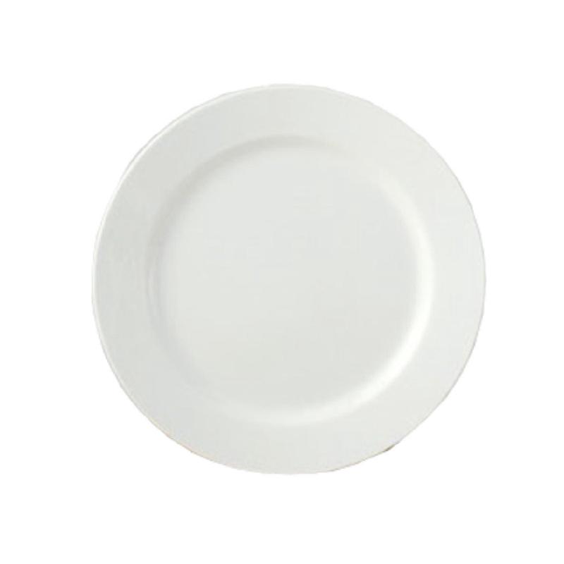 Yanco PS-22 8-1/4 Inch Diameter Round Plate Porcelain Dishwasher and Microwave Safe
