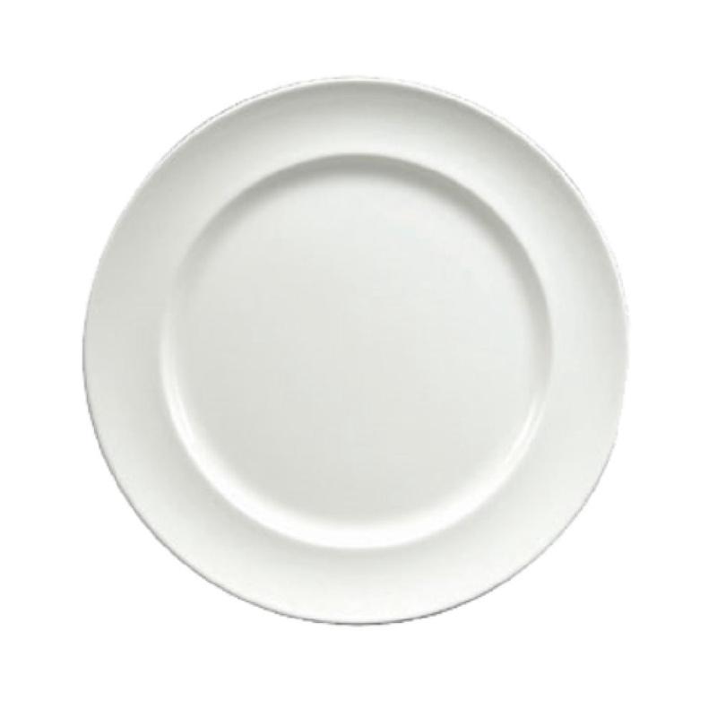 1880 Hospitality W6030000118 6-5/8 Inch Round Plate Wide Rim Porcelain White