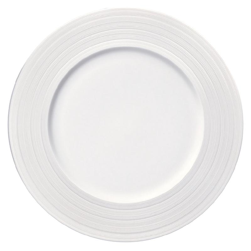 1880 Hospitality L5650000163 12 Inch Plate Round Medium Embossed Matte Porcelain