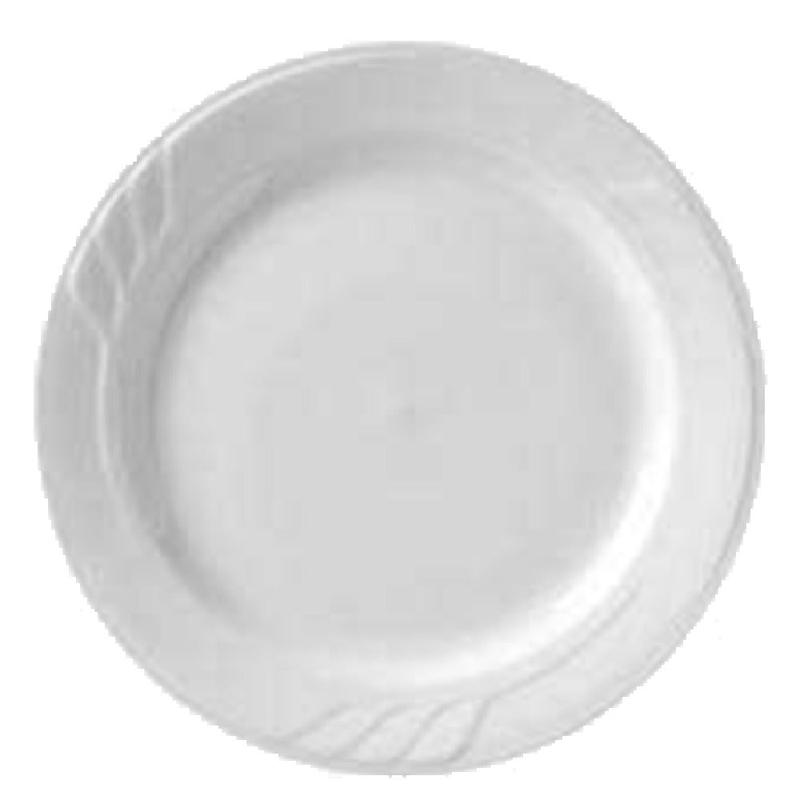 Vertex China SAU-9 9-3/4 Inch Diameter Round Plate White Glazed China