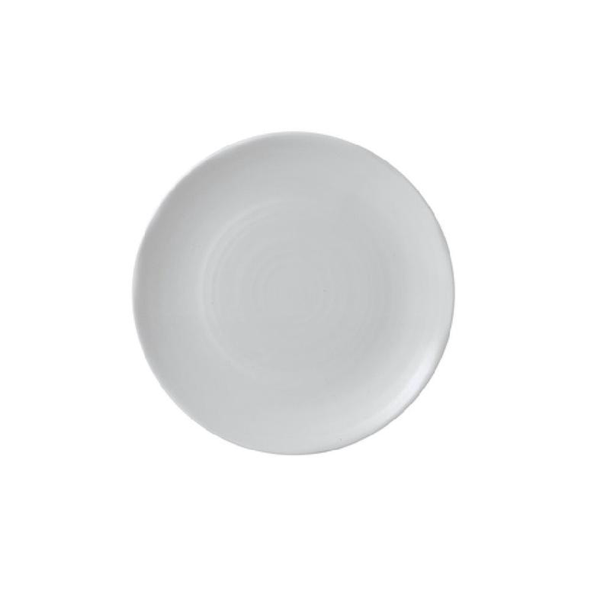 Arc Cardinal FN879 6375 Inch Round Coupe Plate Organic White Vitrified Ceramic