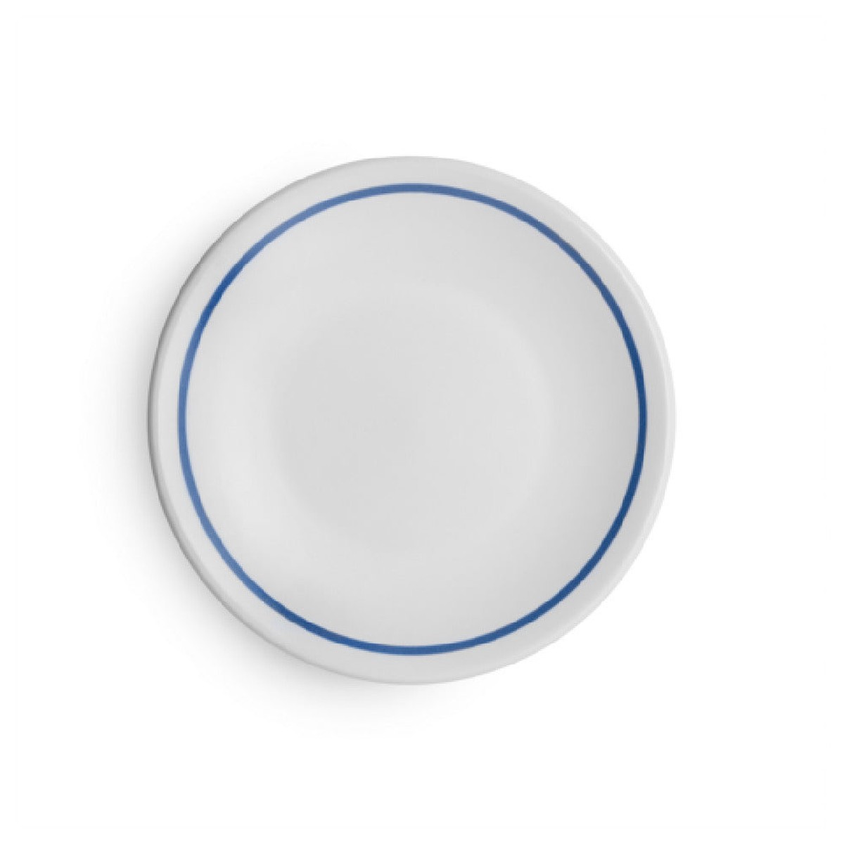 Arc Cardinal FP466 7.5 Inch Coupe Plate Reflections Blue Band Stoneware