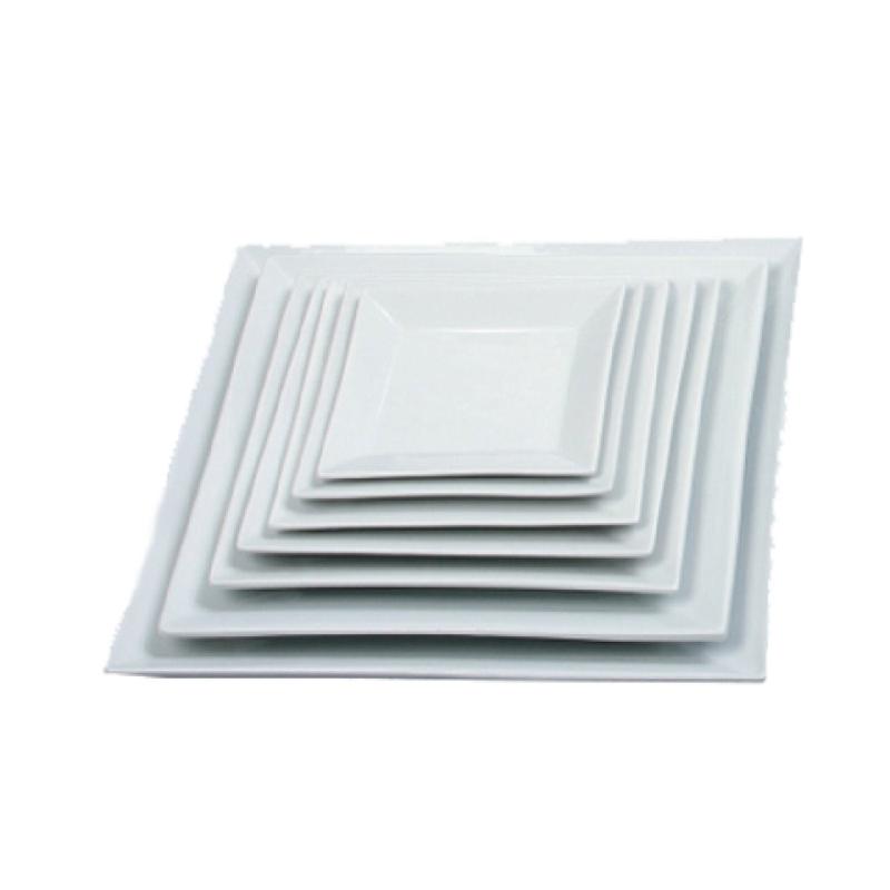 Yanco ML-107 7 Inch Square Plate Porcelain Dishwasher Safe 3 Dozen Bundles
