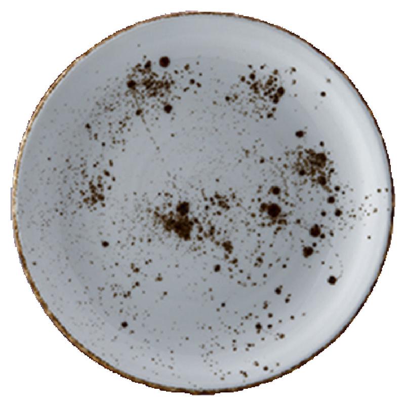 Vertex China LTW-C22 8 Inch Coupe Plate Hand Painted China with Fully Glazed Foot