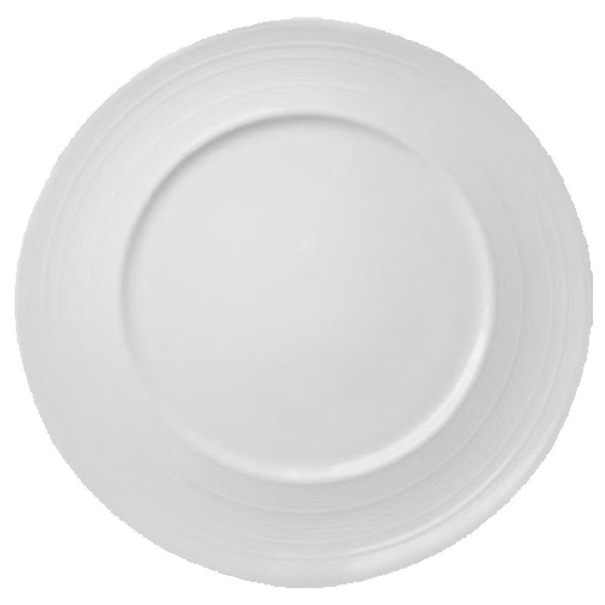 Vertex China RH-16 10-58 Inch Diameter Round Plate Premium Embossed Super White