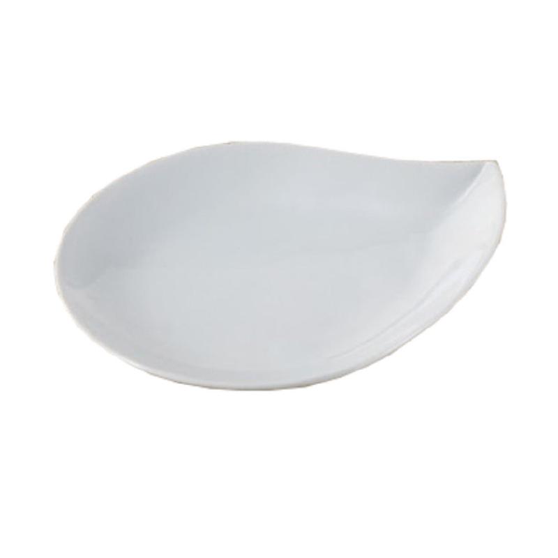 Yanco ML-806 5-3/4 Inch Leaf Plate Porcelain Dishwasher Oven Microwave Safe