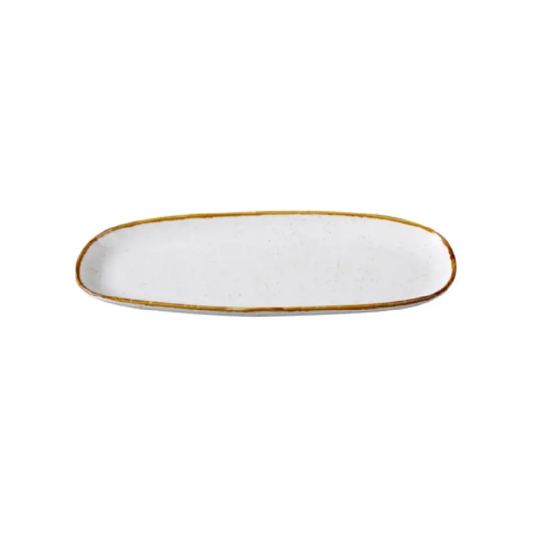 Yanco GL-209 9 Inch Oval Plate China Dishwasher Safe White 36 Packs