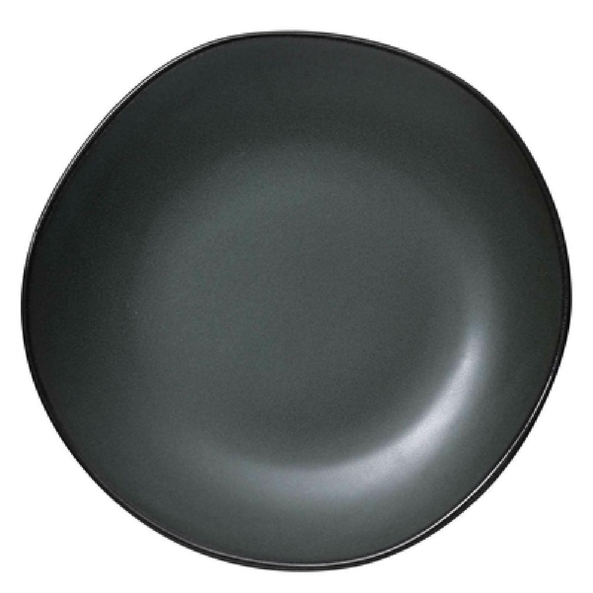 Yanco CH-108 8-1/2 Inch Round Plate Porcelain Glazed Green - 24 Packs