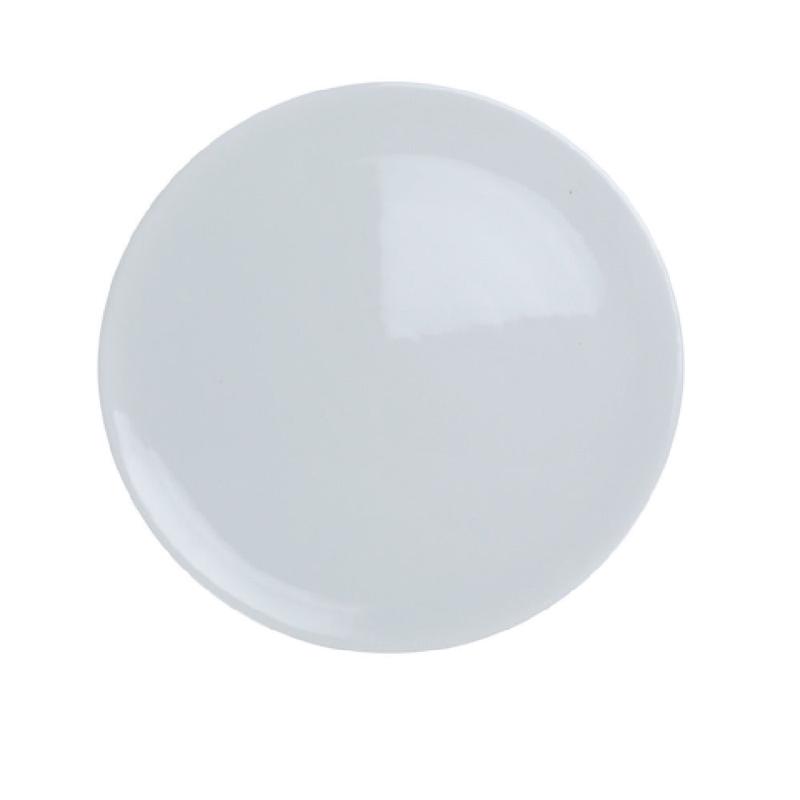 Yanco PP-210 10-1/2 Inch Round Flat Plate Porcelain White Dishwasher Safe