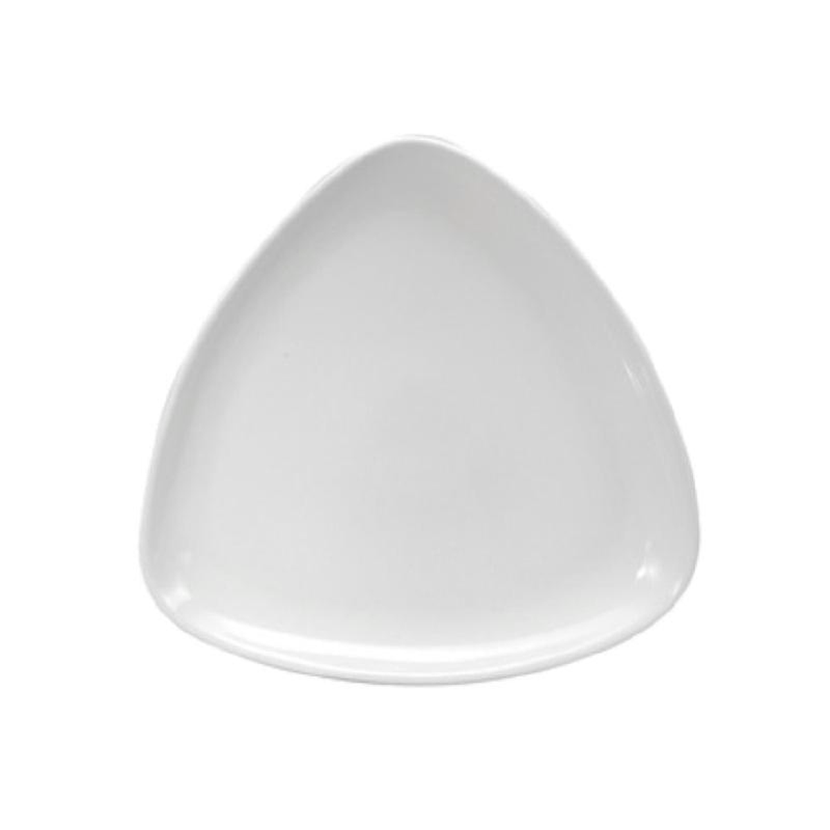 1880 Hospitality F9000000137T 8-34 Inch Triangular Plate Porcelain Cream White