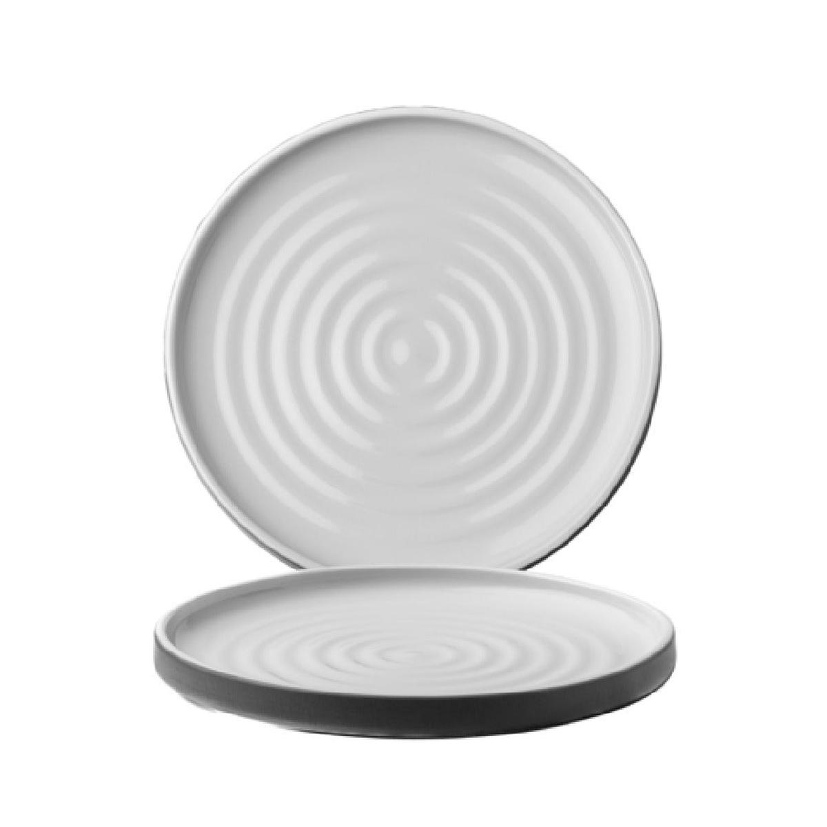 Arc Cardinal FP131 10.75 Inch Geode Charcoal Plate Stoneware 12 Packs