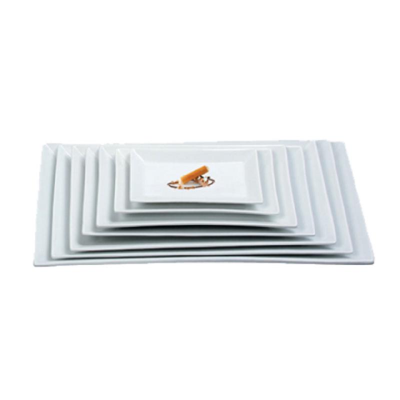 Yanco ML-208 8 Inch Plate Rectangular Microwave Dishwasher Safe Porcelain