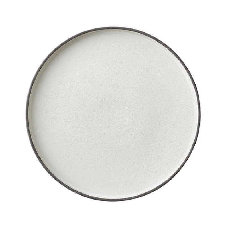 1880 Hospitality MO2701020DW 7-3/4 Inch Diameter Round Plate Stoneware Dusted White