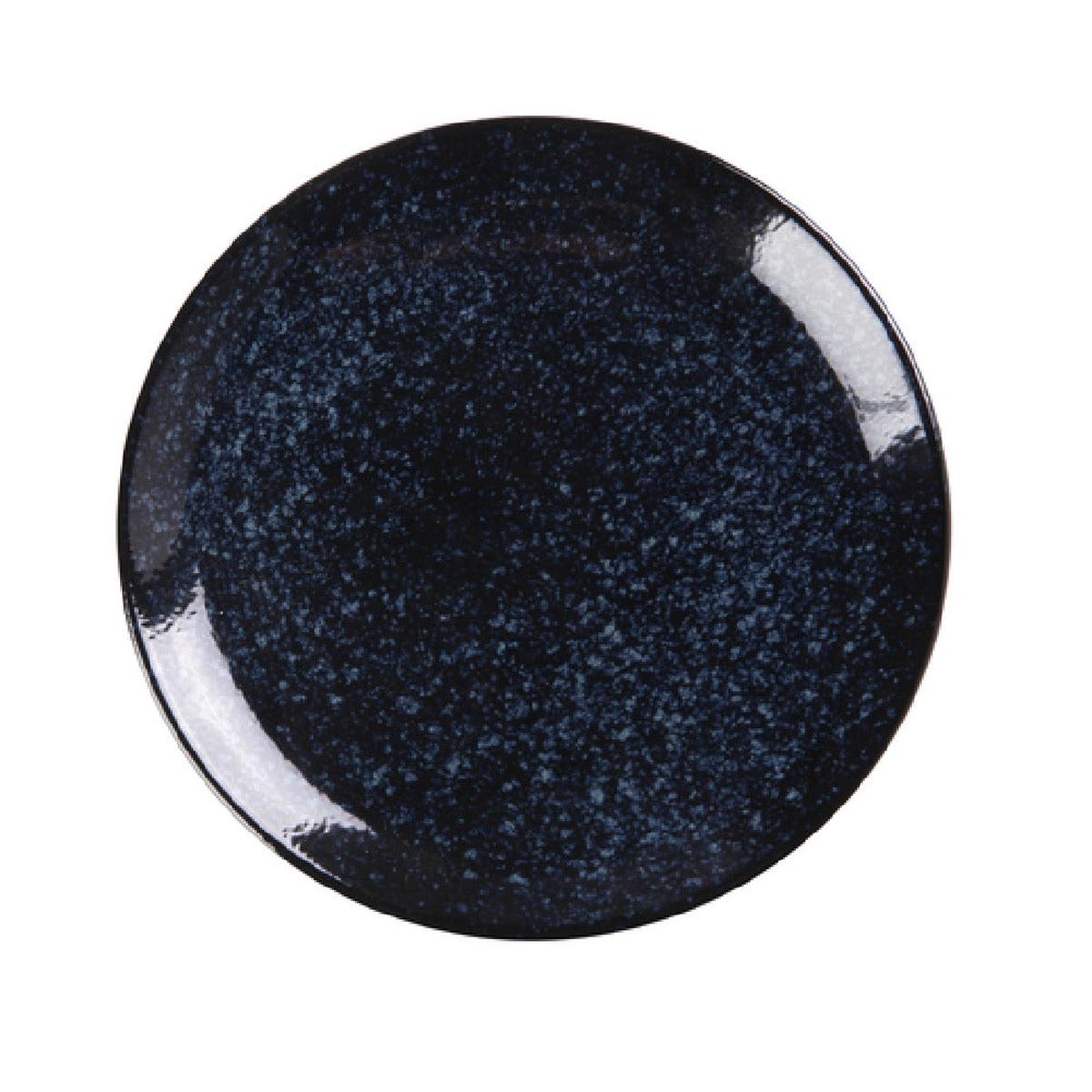 Yanco BL-110 10-1/2 Inch Blue Star Coupe Plate Porcelain Rolled Edge Cases