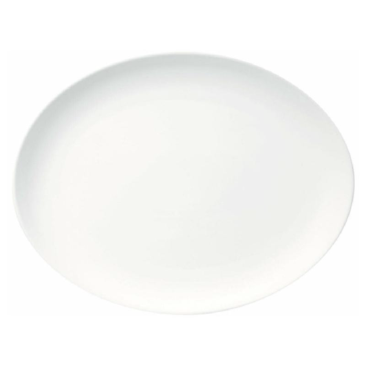 1880 Hospitality L5800000368C 12-34 Inch Oval Plate with Coupe Rolled Edge Porcelain