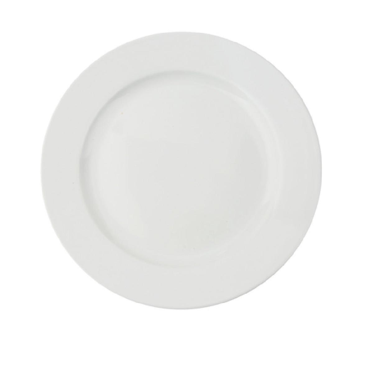 Yanco CA-106 6 1/2 Inch Diameter Round Plate China Dishwasher and Microwave Safe