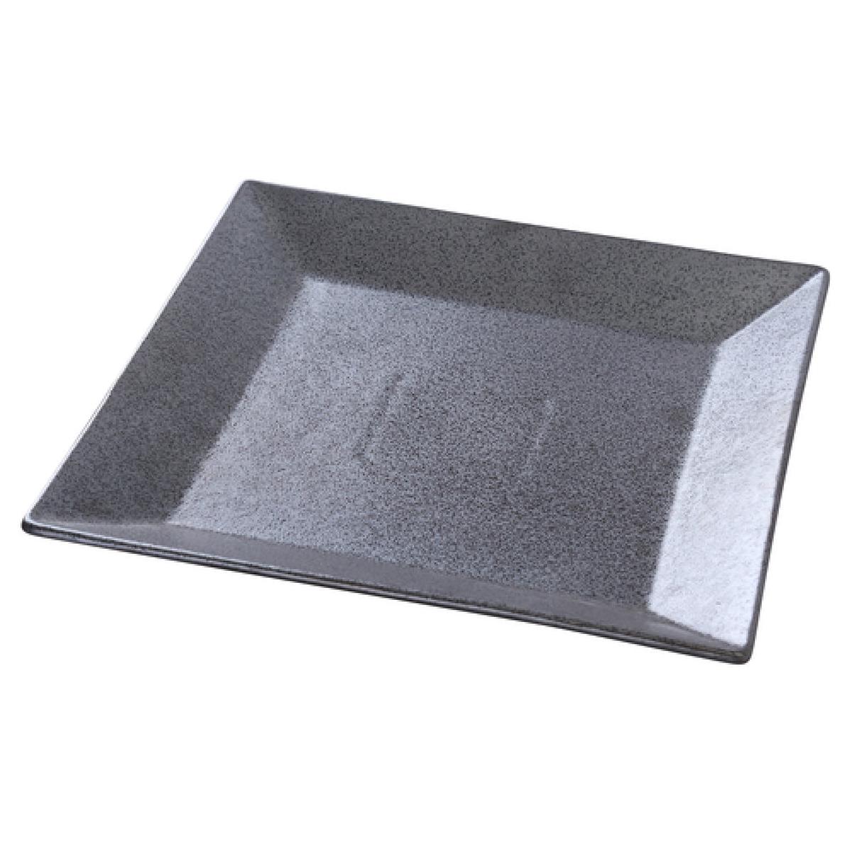 Yanco DB-512 12 Inch Square Plate Dishwasher Oven Microwave Safe Porcelain Black