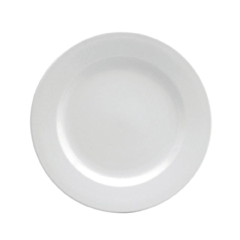 1880 Hospitality F9010000111 5-1/2 Inch Round Plate with Rolled Edge Porcelain Cream White