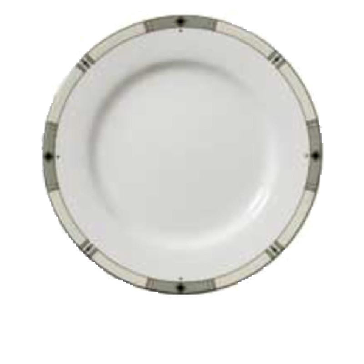 Vertex China RB-6-WBD 6-12 Inch Round Plate Super White Polished Foot