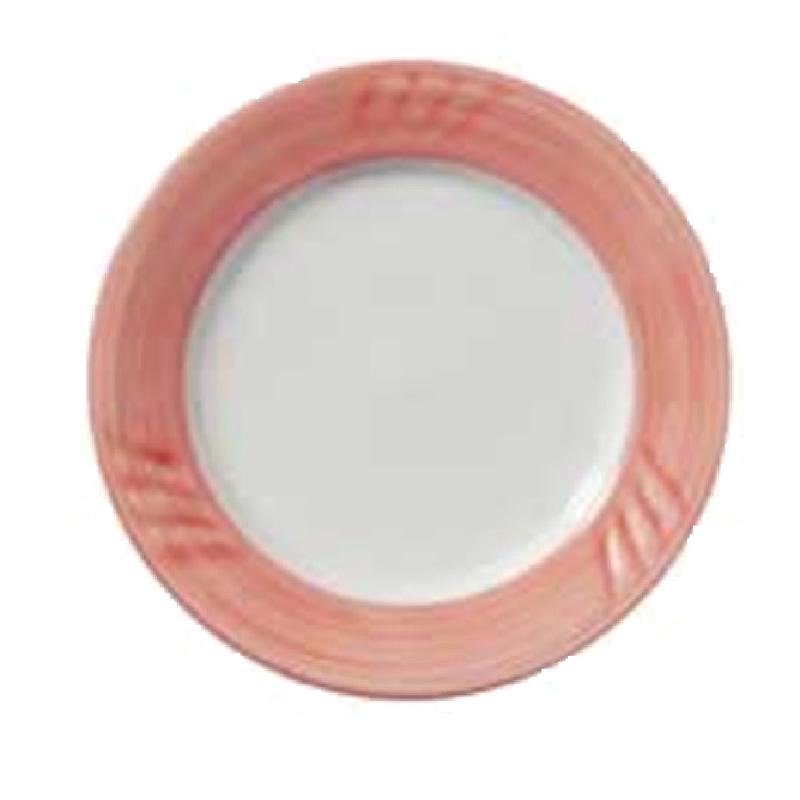 Vertex China SAU-20-M 11-1/4 Inch Diameter Sculpted Line Round Plate