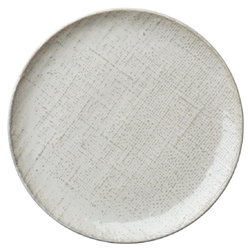 1880 Hospitality L6800000123 7 Inch Plate Round Coupe Porcelain White Woven Surface